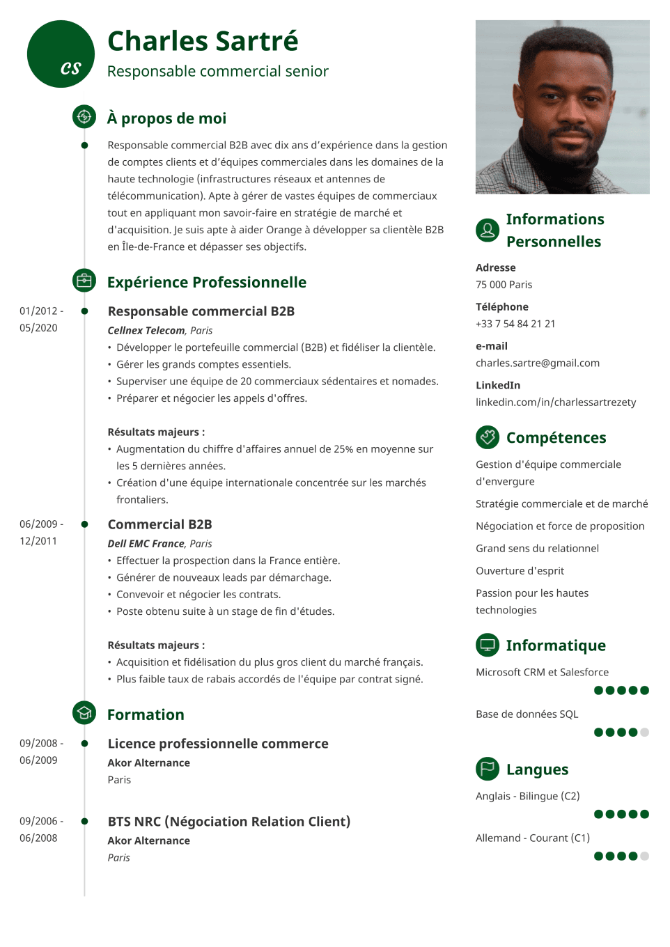 CV en ligne Primo